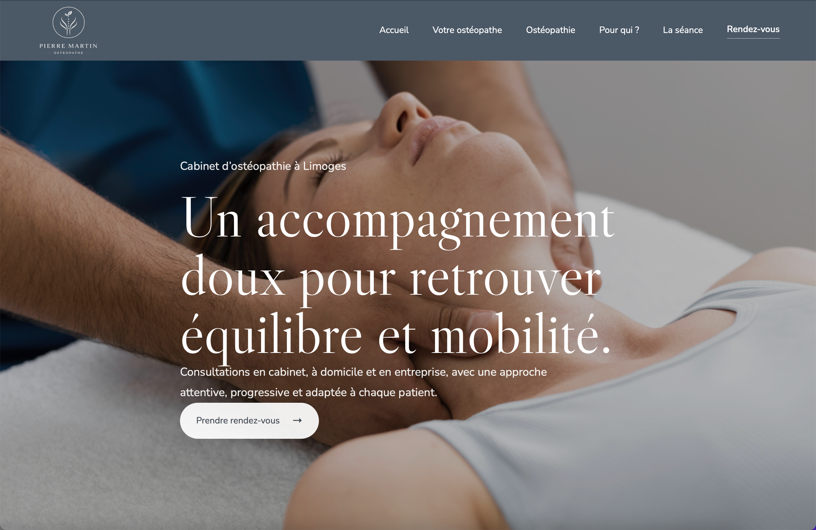 Projet site ostéopathe